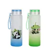 500ml 17oz Sublimatie Matglas Waterflessen Gradiënt Kleurrijke Ombre Blank Tumbler Drinkware Cups sxjun27