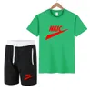 Mens Casual Tracksuits Sportswear Brand Cotton T-shirt Shorts Två stycken Summer Fashion Jogging Män