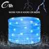 LED Strings Solar Outdoor Rope Lights 40FT 8 Modes DimmableTimer Remote String Light 1200mAh Ropes Solared Lighting Waterproof 2136611