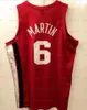 Anpassad vintage Kenyon 6 Martin College Basketball Jersey Ed White Red Blue Any Name Number Size S-4XL