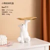 Resin White Polar Bear Decoration Storage Tray Plate For Home Small Modern Living Room Office Table Ornament