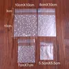 Gift Wrap 100/60pcs Transparent Plastic Bag Candy Cookie Gifts Frosted OPP Birthday Party Packaging Pouch BoxGift