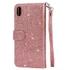 Fashion Glitter Wallet Cartão Slots Flip Capas Capa Para Xiaomi Redmi Nota 10 9 Pro 8 7 Pro 9 SE CC9 Poco X2 7A 8A A3 Lite