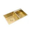 Gold Sink 304 Stainless Steel Single Bowl Kitchen Sink Gold Drain Kitchen Sink with Accessories
