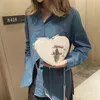 Вечерняя сумка роскошные дизайнерские женщины PU Heart Plound Crossbody Messenger для женской фирменной сети модных цепочек 0623