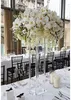 Conjunto de 10 piezas columna de boda de alta decoración elegante de alta decoración transparente acrílico flores de boda de flores decoración Boda Central C0427