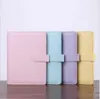 A6 Notebook Binder Wholesale 6 Rings Spiral Business Office Planner Agenda Budgets Binders Macaron Color PU Leather Cover Binder Pockets