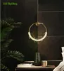 Hanglampen rond kristallen restaurant LED -verlichting woonkamer bar hanglight slaapkamer bedkamer bed lamp goud metaal loft decopenings