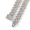13MM Cuban Chain Necklace Alloy Iced Out Full Diamond Hip Hop Jewelry for Men Women
