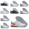 Quality Fashion Classic White Varsity Red Casual Shoes Basic Black Blue Lightweight Run Chaussures Cortezs Leather BT QS Outdoor sneakers