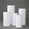 5 pcs produtos faixas redonda cilindro pedestal display arte decoração plinths pilares para decorações de casamento diy feriado f0415