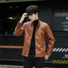 Herrenjacken Herren Leder Casual Langarm 2022 Frühling und Herbst Jacke Mantel Koreanische Version Slim Fashion Trend M-4XLMen's