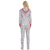 Kvinnors sömnkläder matchande familjehalloween pyjama set blixtlås fram huva foten pjs loungewear s-xxlwomen's