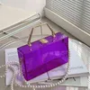 Abendtaschen Umhängetasche Designer Frauen Gelee Transparent Tote Luxus Perlenkette Handtaschen Acryl Kleine Quadratische Umhängetaschen 220607