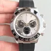 U1 Fabrikskvalitetsklocka St9 Steel Alla underdialer som arbetar 40mm Automatisk 3866 Mekanisk rörelse Sapphire Glass Mens Ceramic Bezel Grey Dial Wates