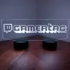Пользовательский Twitch Gamer Tag 3D светодиодный ламп персонализированный акрил красочный неоновый знак