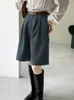 GOPLUS Woman Calças Vintage Alto Antigo Length Calças Inglaterra Estilo High Cintura Pantalon Femme Spodnie Damskie 220325