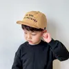 Accessori per capelli Berretti da baseball estivi per bambini Modello di lettera Cappello da sole per bambini Cappello morbido per bambini regolabile per bambini