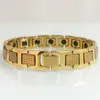 Men's Bracelet Shiny Gold Plated ColorTungsten Steel Homme Bracelets Adjustable Length Vintage Armband Male Jewelry Drop Link Chain