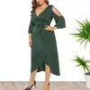 Casual Dresses Women Lace Up Dress Stylish Split Vacation Sexy Cold Shoulder Maxi DressCasual