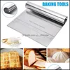 Utensili per pasticceria da forno Bakeware Cucina Sala da pranzo Bar Giardino domestico Raschietto per pasta per pizza in acciaio inossidabile Fo Dhirt