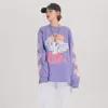 ESTREMO Manica Lunga Harajuku Kawaii Vestiti di Grandi Dimensioni Giapponese Streetwear Cartoon T Shirt Donna Carino Kawaii Camicia 2020 Abbigliamento LJ200814