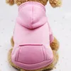 Dog Apparel Hoodie Clothes Sweaters With Hat Pet Winter Warm Hoodies Coat Sweater For Small Dogs Chihuahua Puppy ClothesDog