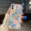 iPhone 13Promax 12 11 7p 여름 꽃 커버 케이스를위한 새로운 스타일 전화 케이스