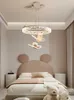Moderna LED -ljuskronor för sovrum vardagsrum hängslampor Restaurang Hotel Crystal Chandelier Center Golden Lamp inomhusdekorati