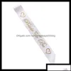 Fête Décoration Événement Fournitures Festive Maison Jardin Pour Bachelorette Femmes Écharpes Lettre D'or Mariée À Être Ceinture De Satin Douche Nuptiale De Mariage