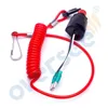 Conjunto de interruptor de emergencia 36180-ZV5-013 con piezas de cordón para caja de Control de Motor fueraborda Honda F40-F150