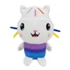 25cm Gabby Dollhouse Peluche Mercat Cartoon Peluches Sirène Chat Peluche Poupées Enfants Cadeaux D'anniversaire