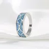 925 Sterling Silver Ring Vacker mode vigselring Party Vitt guldfärg Kvinnor Lady Stone Crystal Jewelry