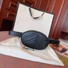 Black PU Leather Belt Bag Woman Men Fanny Packs Classic Chain Women Waist Bags Luxury Designer Chest bag With box 4 colors bum pocket 01001