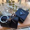 Mode Desinger AirPods Case Style 4 Färger AirPods Package Wits Invertered Triangle Mönster med nyckelring2869856