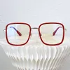 2022 nouvelles lunettes de soleil noir miroir cadre jambe lunettes optiques cadre modificateurs polyvalent forme de visage