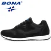 BONA Typical Style Men Running Shoes Lace Up Mesh Upper Sport Shoes Outdoor Activities Athletic Shoes Comfortable Sneakers 220606