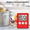 Timer Digital Magnetic Cooking Baking LCD Tellen af ​​op luid aftellen Alarm Magneet Slaapklok voor keuken 220618