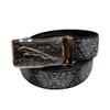 TopSelling men's snakeskin belts automatic buckle waistband for man Korean Classic luxury business dress belt