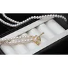 120cm kvinnors utsökt långa vita naturliga sötvatten runda halsband brud bröllop present fina smycken pearl tröja kedjor
