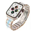 for Apple Watch Series 7 6 5 4 SE Glossy Ceramics Protective Case Band Strap Bracelet Cover