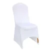 nieuwste trouwseizoen witte stoel cover stretch hotel banket stoelhoezen