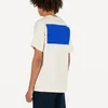 Fyrkantig bokstavstryckt t-shirt Mode Highstreet Man Kvinnor T-shirt i bomull Oversize stil HFHLTX024