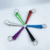 Nieuwste Kleurrijke Aluminium Legering Mini Pagoda Shape Pijpen Droog Herb Tabak Filter Handpijpen Draagbare Sleutelhanger Rook Roken Innovatieve Ontwerp Sigarettenhouder DHL GRATIS