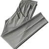 Summe Mens Sweatpants Breattable Nylon Spandex Sportswear Zip Pockets Straight Byxor Male Long Casual Track Pants 8xl 220621