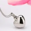 Trendy Stainless Steel Cremation Jewelry Heart Ash Pendant Urn Necklace Memorial Keepsake Jewelry