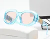 Unisex 4217 여성과 남성 디자이너 선글라스 레트로 커팅 렌즈 그라디언트 스퀘어 일요일 안경 여성 패션 브랜드 디자인 빈티지 작은 사각형 선글라스 UV400