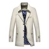 Thoshine marca Primavera Verano hombres Trench estilo corto fino botones de alta calidad moda masculina prendas de vestir exteriores chaquetas de talla grande 7XL L220725