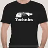 Technics Dj 1200 Giradischi Musica - Maglietta personalizzata da uomo nera Tee Fashion Tee Shirt 220509