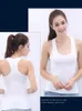 Summer Style Soft Cotton Women Tank Top Fitness Sexig ärmlös sport T Shirt Elegant Lady Bottoming Tees Streetwear White Tanks 220607